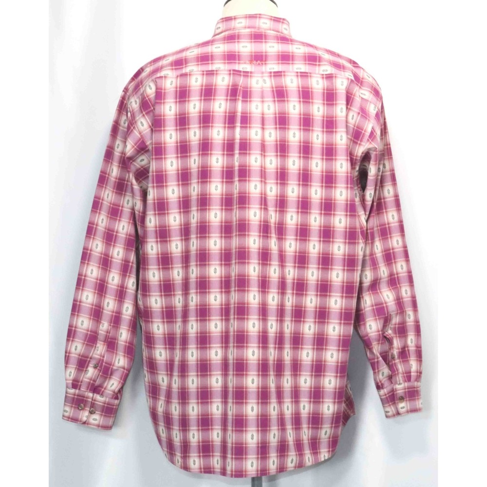 Ariat WF Seamus FTD Terra Rouge L/S Classic Fit Check Western Shirt Mens‎ Sz 2XL - Picture 3 of 7